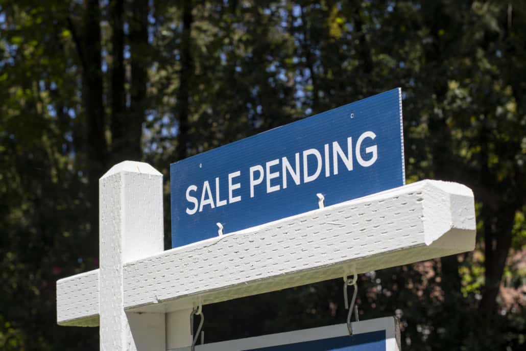 Sale pending on rental property sale