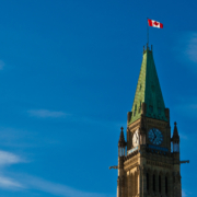 Peace Tower at Parliament in Ottawa where capital gains inclusion rate changes have yet to receive royal assent