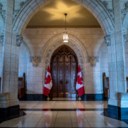 Interior of Parliament in Ottawa, where the capital gains inclusion rate change awaits royal assent