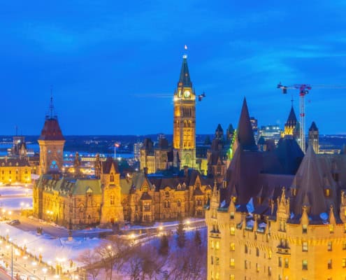 Parliament Hill where the Capital Gains Inclusion Rate Deferral was announced